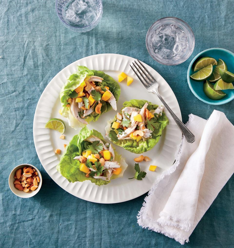 Tropical Chicken Lettuce Wraps