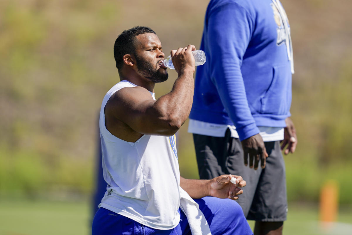 Defensive end Maxx Crosby's sound on the field from joint practice with the  Los Angeles Rams prior to the Raiders' Preseason Week 2 matchup