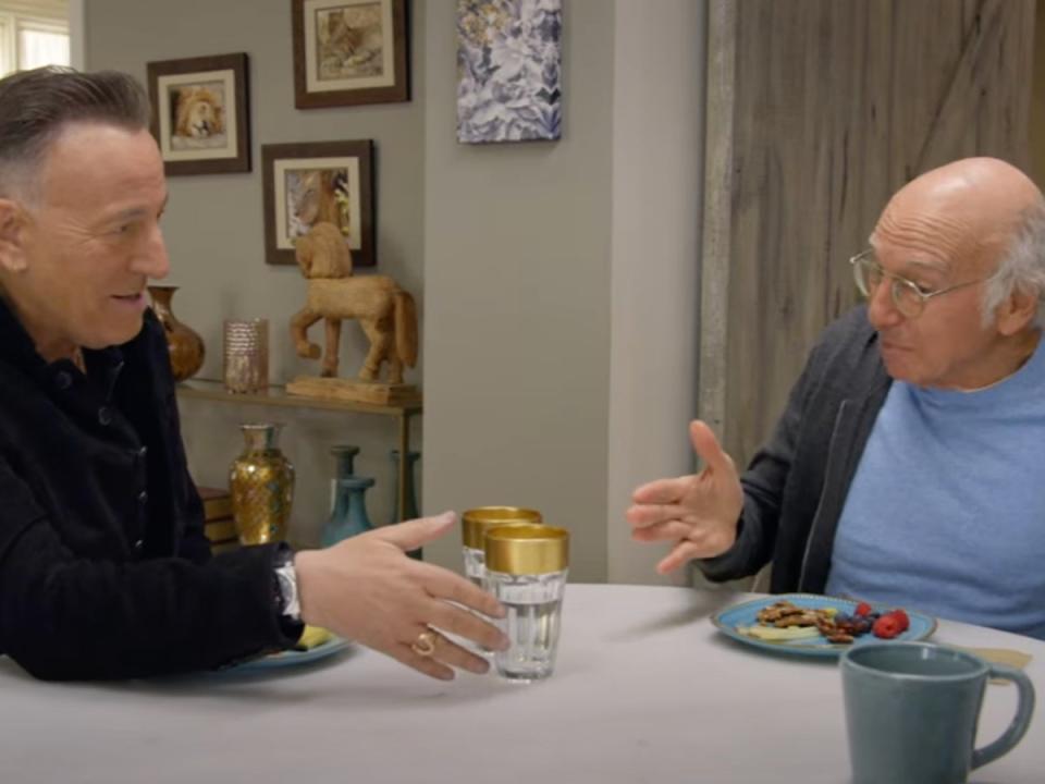 Bruce Springsteen with Larry David in the episode of ‘Curb Your Enthusiasm' (HBO)