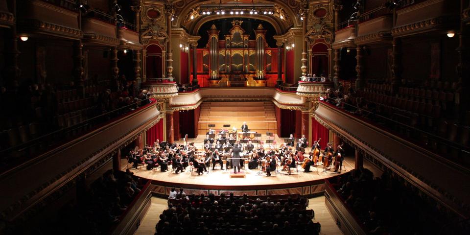 This undated publicity photo shows Lviv National Philharmonic Orchestra of Ukraine, scheduled to perform on Jan. 23, 2023 at Hugh Hodgson Concert Hall in Athens, Ga.