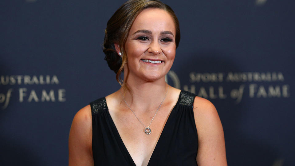 Ashleigh Barty, pictured here at the Sport Australia Hall of Fame Induction and Awards.