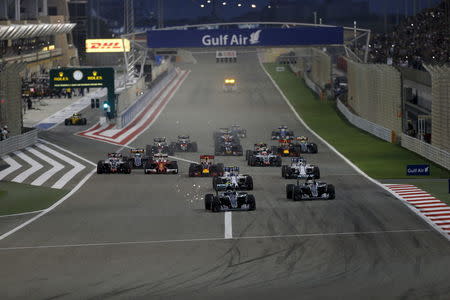 Formula One - Bahrain F1 Grand Prix - Sakhir, Bahrain - 03/04/16 - Mercedes F1 driver Nico Rosberg of Germany drives during the Bahrain GP. REUTERS/Hamad I Mohammed