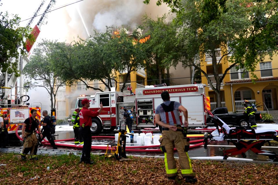 Apartment Fire Miami (Copyright 2024 The Associated Press. All rights reserved)