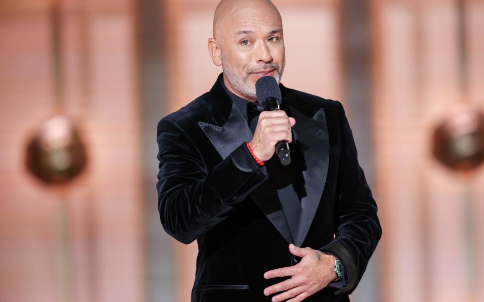 Jo Koy speaks onstage at the 81st Golden Globe Awards held at the Beverly Hilton Hotel on January 7, 2024