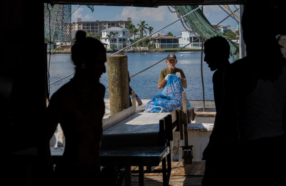 Fort Myers Beach is still cleaning up after Hurricane Ian, which left over $112 billion in damages according to the National Hurricane Center. The storm damaged the shrimp fleet, and many boats remain docked.