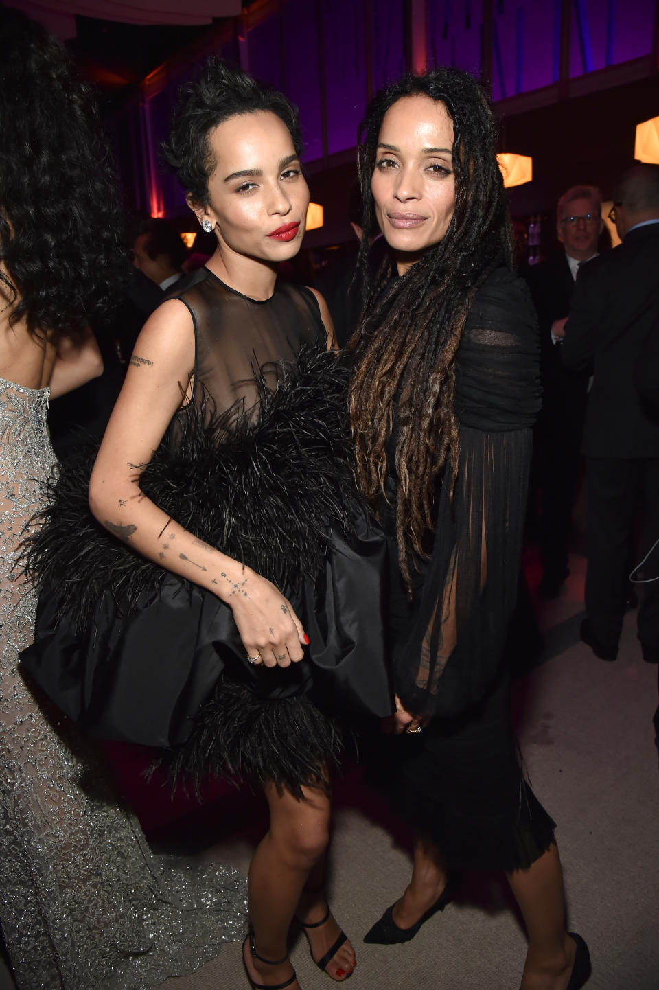 Zoe Kravitz and Lisa Bonet attend the 2018 Vanity Fair Oscar Party on March 4, 2018. (Photo by Kevin Mazur/Getty Images) | Mazur—WireImage/VF18/Getty Images