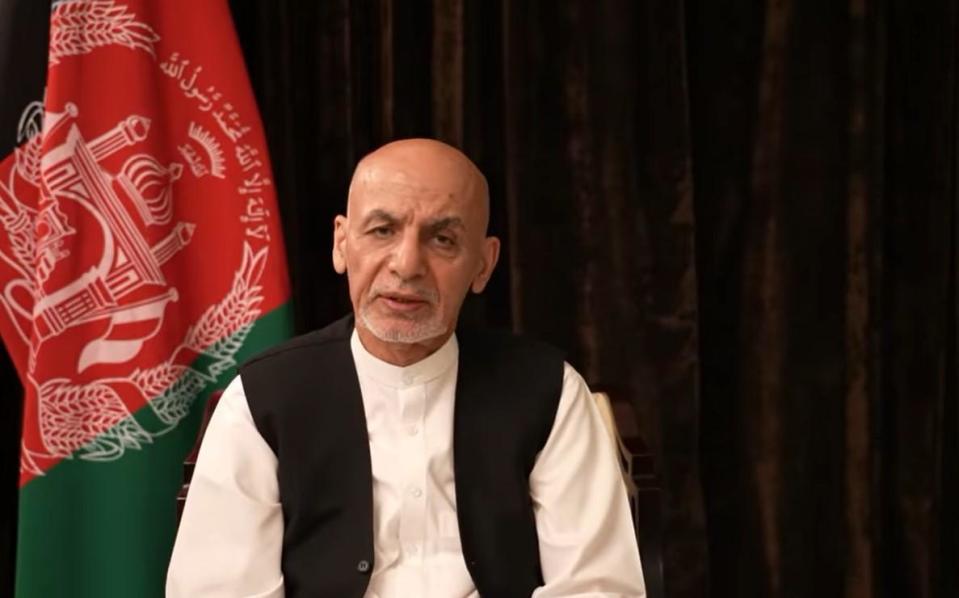 甘尼（Ashraf Ghani）出面回應逃亡質疑。（圖／翻攝自Ashraf Ghani臉書）