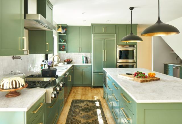 You'll Want an Emerald Green Kitchen After Seeing This California  Renovation