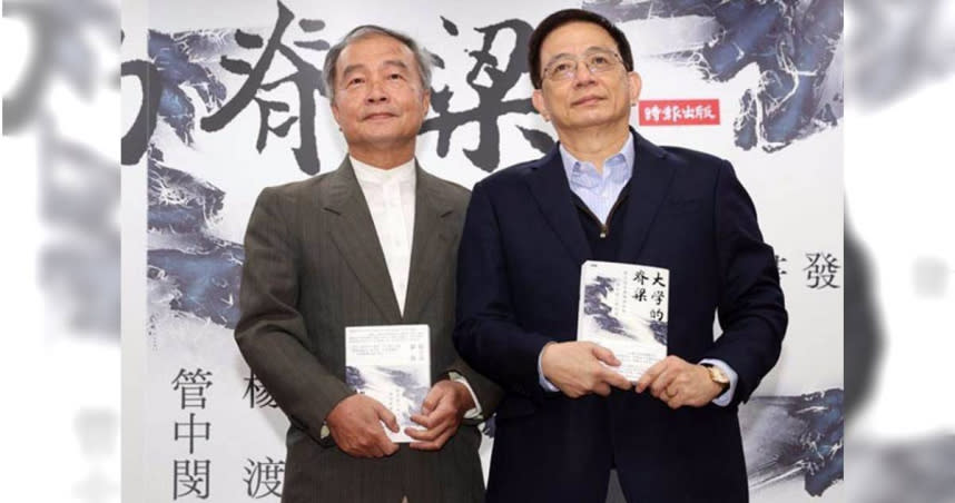 台大前校長管中閔由作家楊渡採訪撰寫《大學的脊梁》一書，記錄2018年台大校長遴選事件的「卡管」過程。（圖／報系資料照）