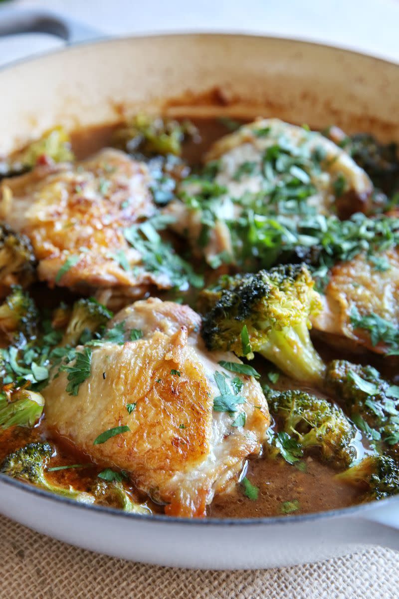 Honey-Sriracha Chicken with Broccoli