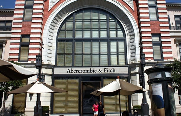 Abercrombie & Fitch’s store base continues to be dialed down.
