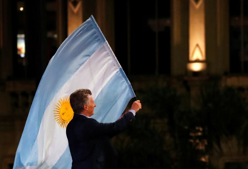 Argentina's President and current presidential candidate Mauricio Macri's closing campaign rally