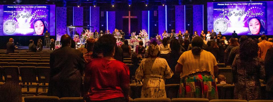 About 1,000 people attended Monday's ceremony at Meadowbrook Church in Ocala.