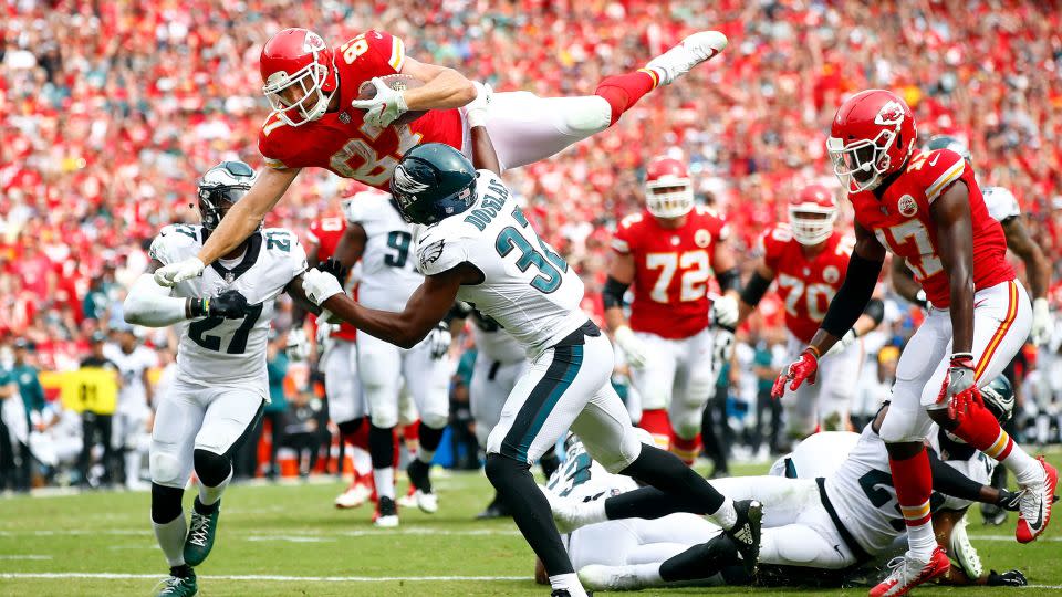 Travis Kelce has become a key building-block for the Chiefs and its dynamic offense. - Jamie Squire/Getty Images