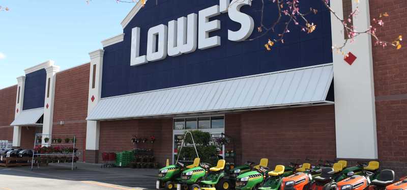A Lowe's storefront.