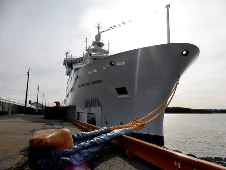 Ocean research vessel Dr. Fridjof Nansen is pictured in Oslo, Norway, March 24, 2017. REUTERS/Alister Doyle