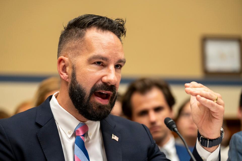 Joseph Ziegler, Criminal Investigator for the IRS, testifies in front of the House Oversight Committee on July 19, 2023 in Washington. Shapley alleges that the Justice Department interfered in the IRS investigation of Hunter Biden.