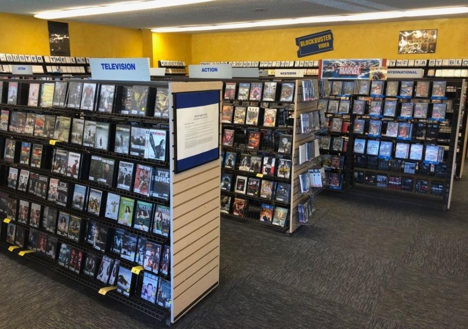 Inside a Blockbuster Video