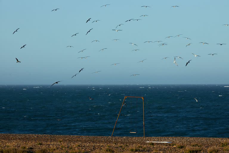 Al pueblo, llegaban los barcos por mar
