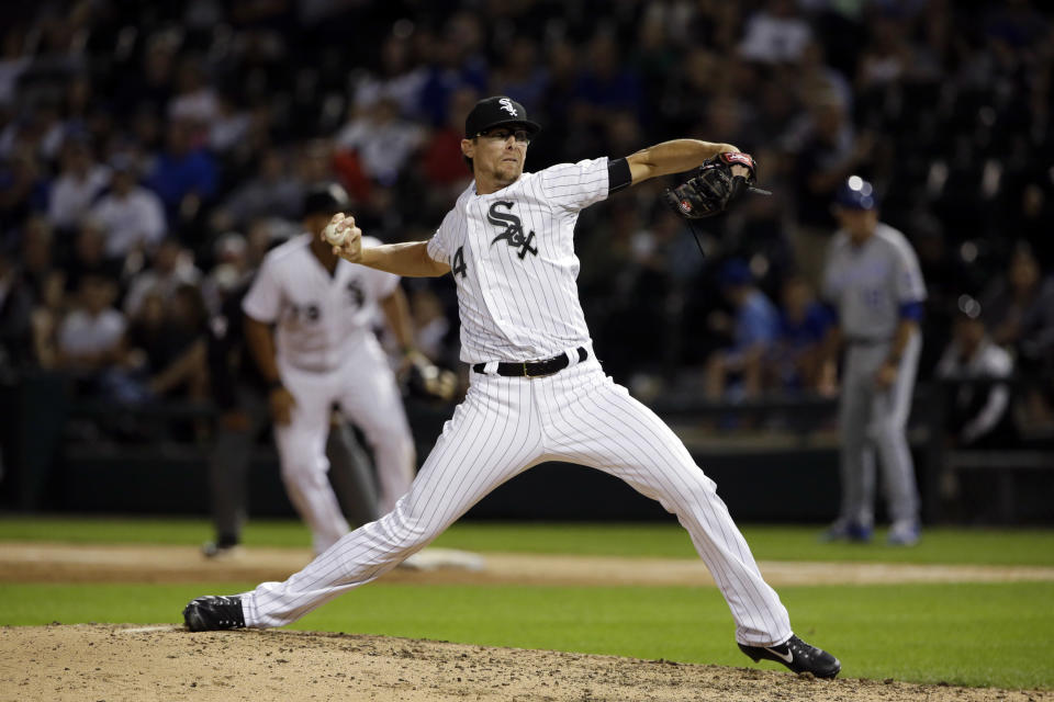 Tyler Clippard had a good reason for not watching “Game of Thrones” on Sunday. (AP Photo/Nam Y. Huh)