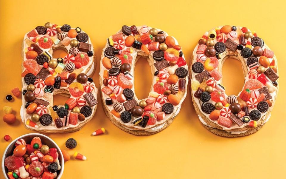 <p>Camilla Saulsbury</p><p>Bejeweled with an fantastic abundance of Halloween candy, this easy cookie sandwich cake is delicious, not to mention it makes a boo-tiful party centerpiece!</p><p><strong>Get the recipe: <a href="/928222/parade/this-easy-halloween-cookie-cake-is-scary-good/" data-ylk="slk:Halloween Cookie Cake;elm:context_link;itc:0;sec:content-canvas" class="link ">Halloween Cookie Cake</a></strong></p><p><strong>Related: <a href="https://www.yahoo.com/lifestyle/50-non-candy-halloween-goodies-125855406.html" data-ylk="slk:No Tricks, Just Treats! Here Are 50 Non-Candy Halloween Goodies That Kids Will Love;elm:context_link;itc:0;sec:content-canvas;outcm:mb_qualified_link;_E:mb_qualified_link;ct:story;" class="link  yahoo-link">No Tricks, Just Treats! Here Are 50 Non-Candy Halloween Goodies That Kids Will Love</a></strong></p>