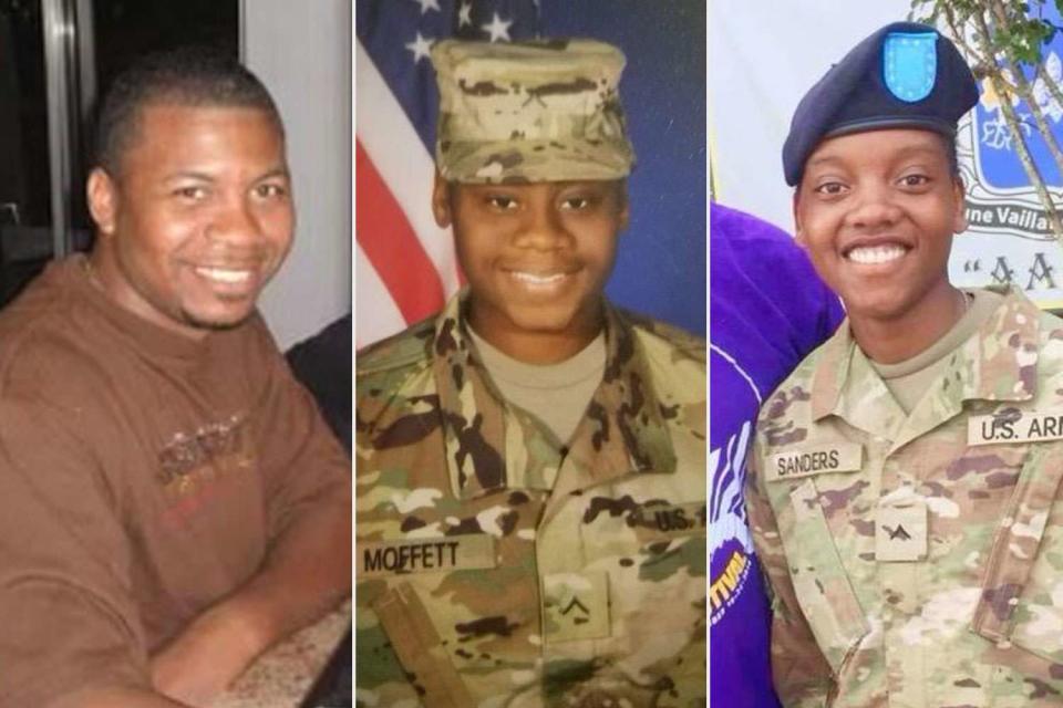 <p>courtesy US Army</p> Sgt. William Jerome Rivers, Spc. Kennedy Ladon Sanders and Spc. Breonna Alexsondria Moffett