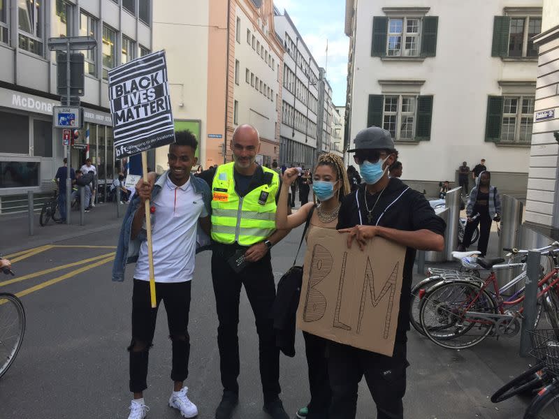 Black Lives Matter protest in Zurich
