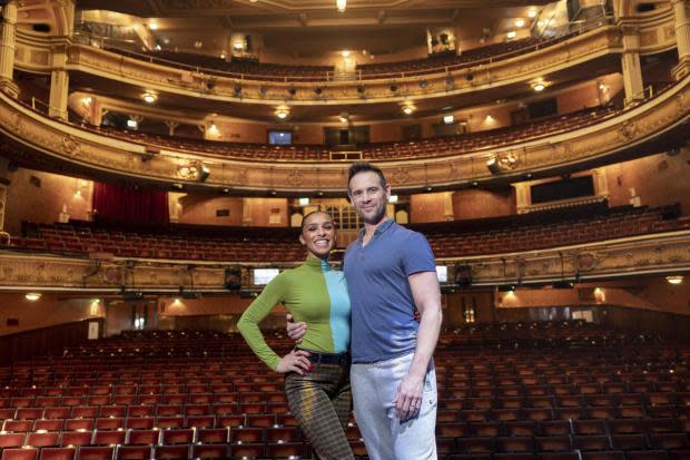 Glasgow Times: Pictured: Melody Thornton and Ayden Callaghan at the King's Theatre
