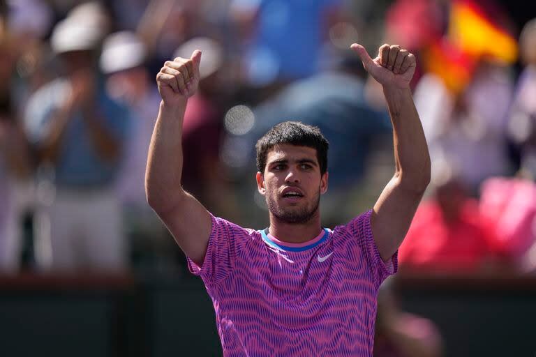 El español Carlos Alcaraz se mide ante Zverev