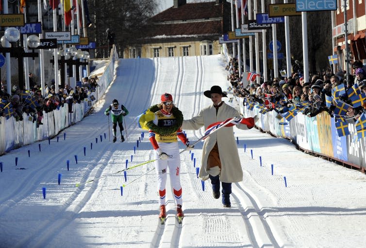 <span class="caption">Vasaloppet is a cross-country skiing competition in Sweden.</span> <span class="attribution"><span class="source">Vasaloppet/Nisse Schmidt -</span>, <a class="link " href="http://creativecommons.org/licenses/by-sa/4.0/" rel="nofollow noopener" target="_blank" data-ylk="slk:CC BY-SA;elm:context_link;itc:0;sec:content-canvas">CC BY-SA</a></span>