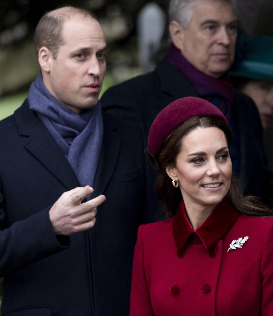 Footage of the couples leaving St Mary Magdalene Church at Sandringham was shared to both Instagram and Twitter, which appeared to show the 37-year-old Duchess of Sussex turning to have a quick chat to the 36-year-old future king. Photo: Getty Images