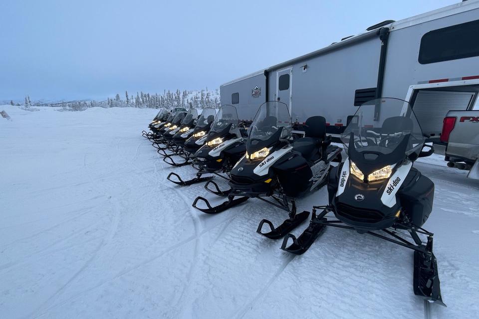 Snowmobiles from Alaska Backcountry Adventure Tours