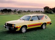 <p>While Ford’s European customers had a reskinned Mk2 rear-drive Escort holding the fort until its up-to-date front-drive replacement arrived at the end of 1980, over in North America it was the Pinto performing a similar job. </p><p>Particularly interesting for us is the niche of the <strong>three-door Pinto Wagon</strong>, which after its late-life cycle facelift, with a flatter, more rectangular nose in place of the shorter original, is the only version to make our list. In this guise the wheelbase represented <strong>52.51%</strong> of the Pinto’s length. </p><p>If you were so minded, Mercury dealers sold a near-identical version badged Bobcat, and the Ford could be ordered with a distinctive Cruising Package. Not only did this net customers bold bodywork stripes, it also blanked-off almost the entirety of the rear side windows, save for portholes to the back. Not for the claustrophobic. </p>