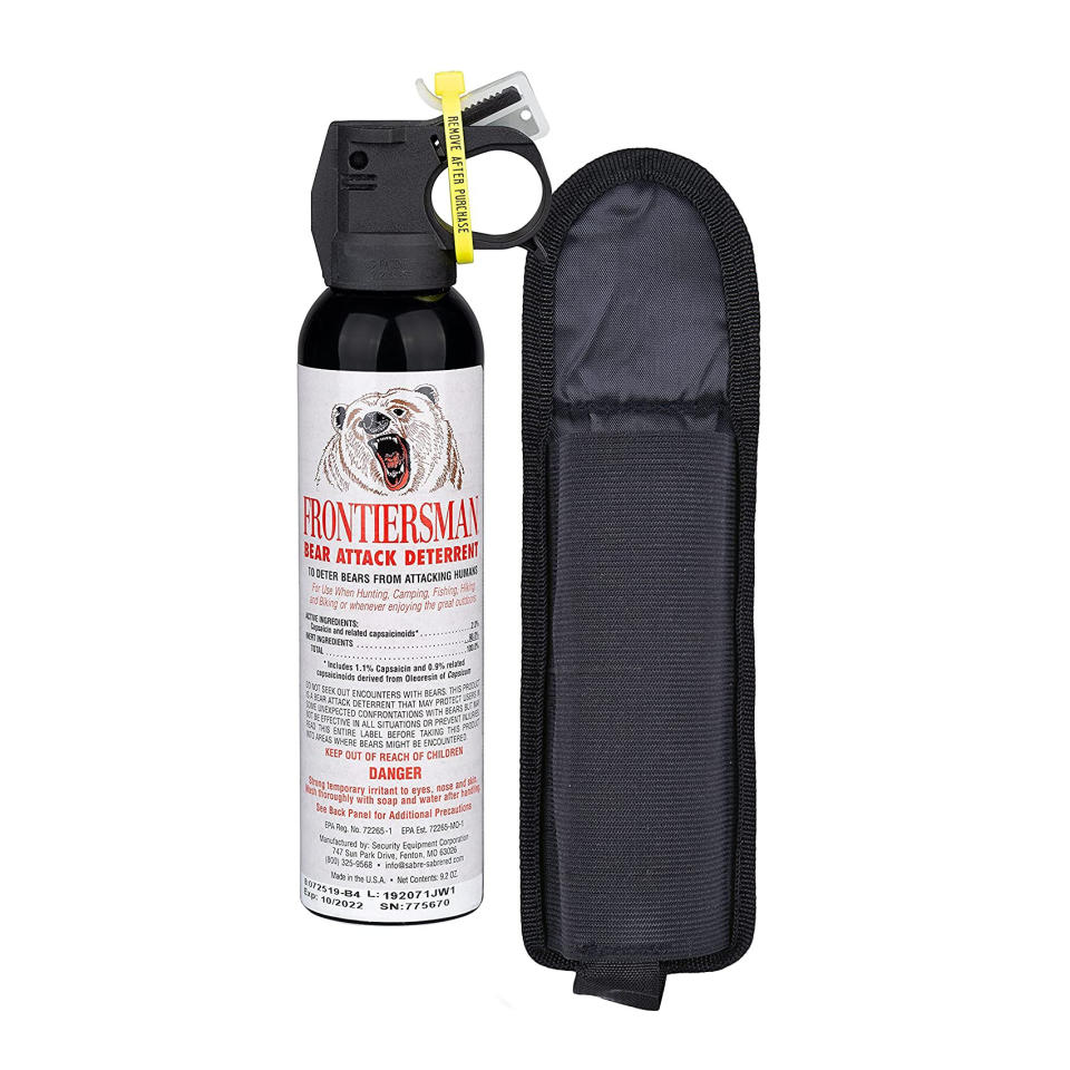 Sabre frontiersman bear spray, camping supplies