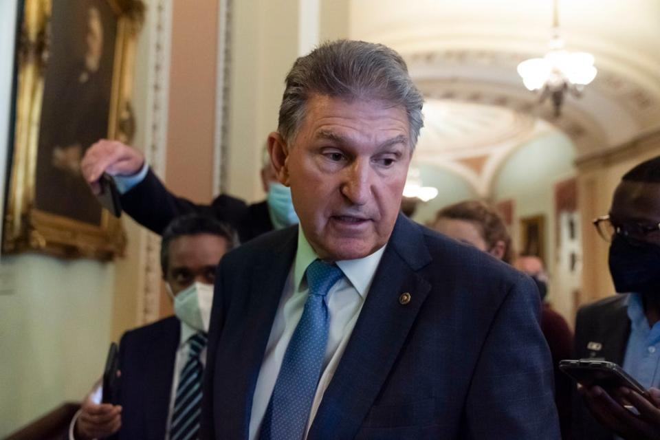 Senator Joe Manchin, from coal-producing West Virginia, opposes clean-air legislation (AP)