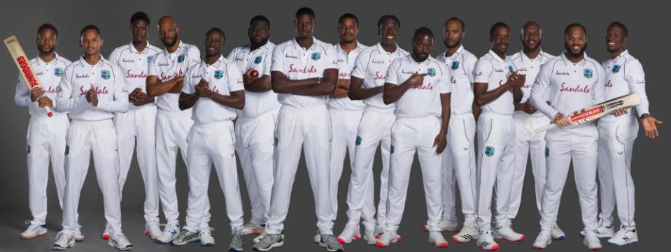 The West Indies test squad.