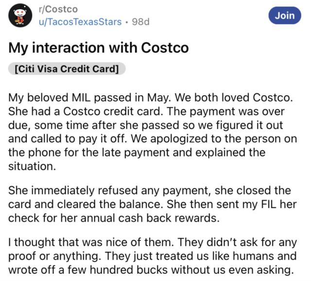 Any time someone asks why, as a single person, I have a Costco