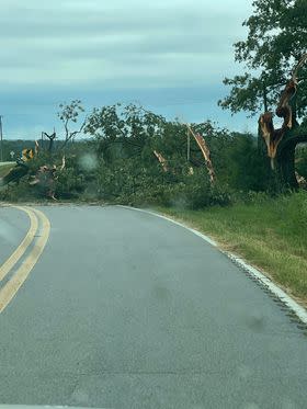 Storm damage in Mitchellville (Courtesy: Sandy Lynn Day)