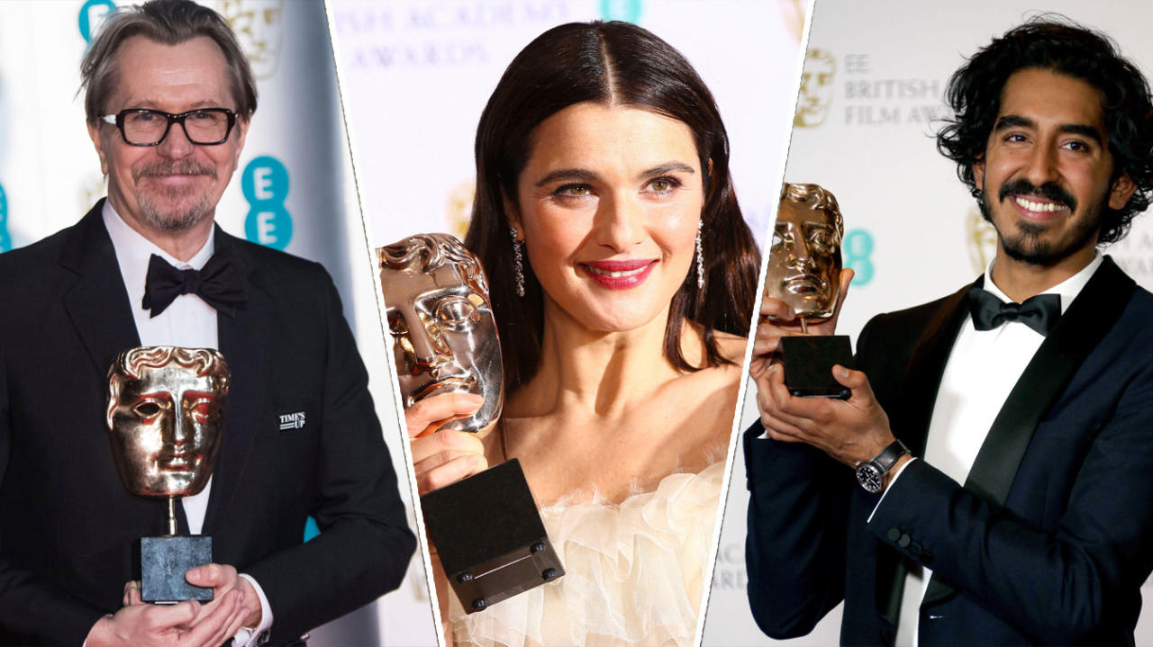 Brits have dominated the Baftas in the past, with previous winners including Dev Patel and Rachel Weisz. (Getty Images/PA Images)