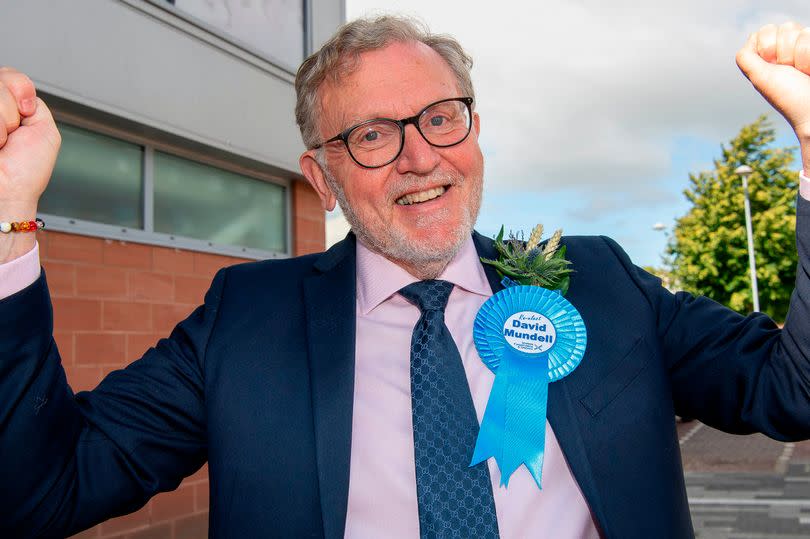 David Mundell celebrates his re-election