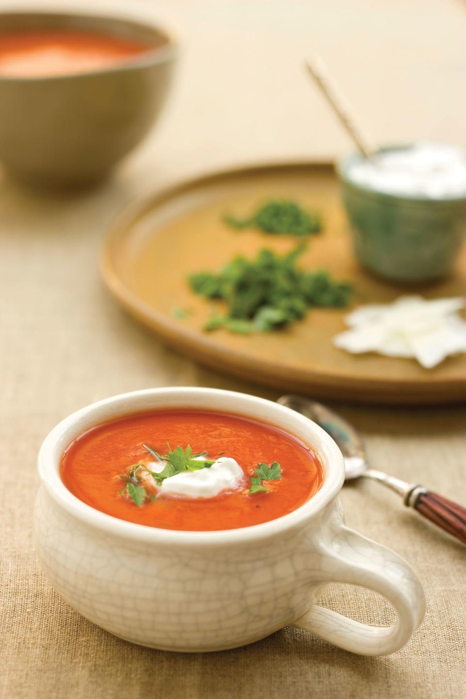 Dressed-up Tomato Soup