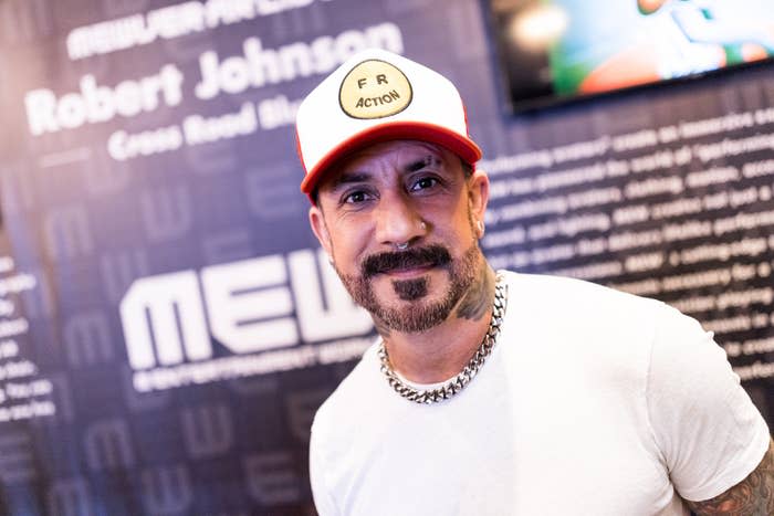 Closeup of AJ McLean