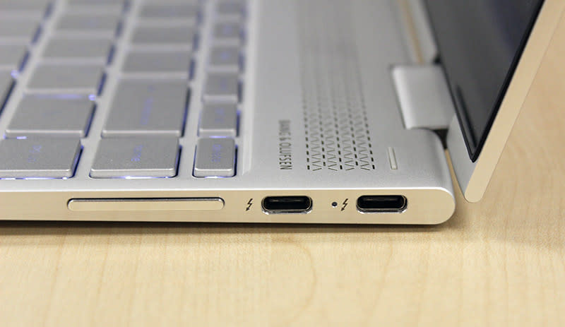 All three of the Spectre x360's USB Type-C ports support Thunderbolt 3.