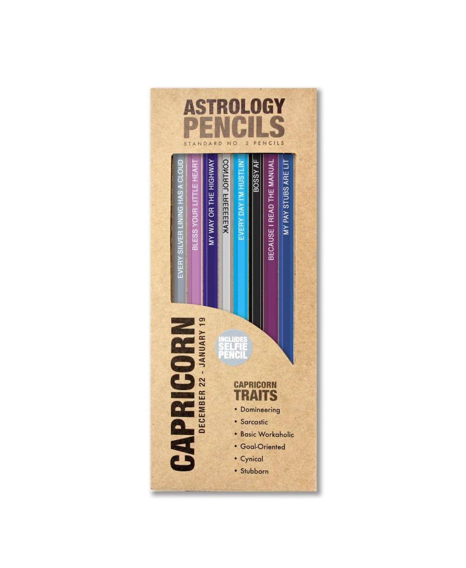 1) Capricorn Astrology Pencils