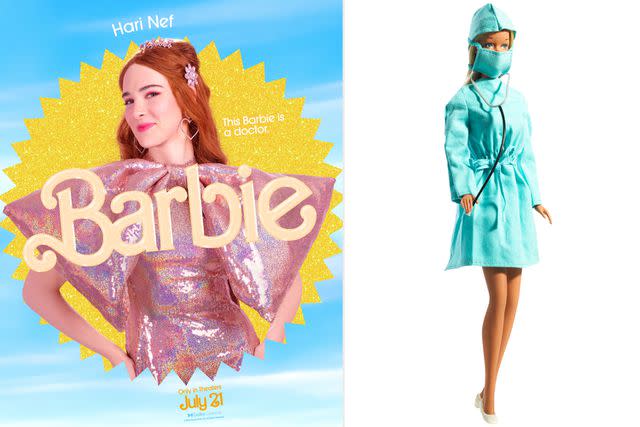 Warner Bros.; MATTEL Hari Nef and Doctor Barbie