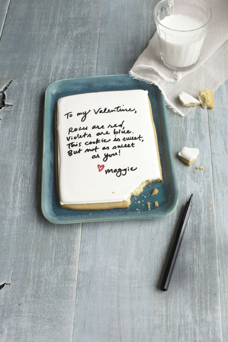 Valentine Letter Sugar Cookie