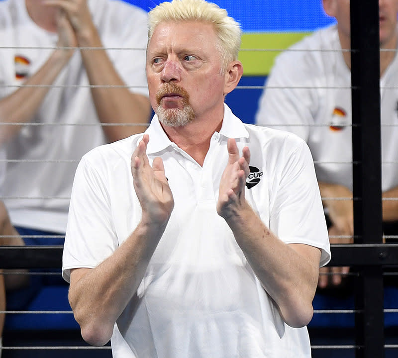 Boris Becker, pictured here at the ATP Cup in Australia in January.