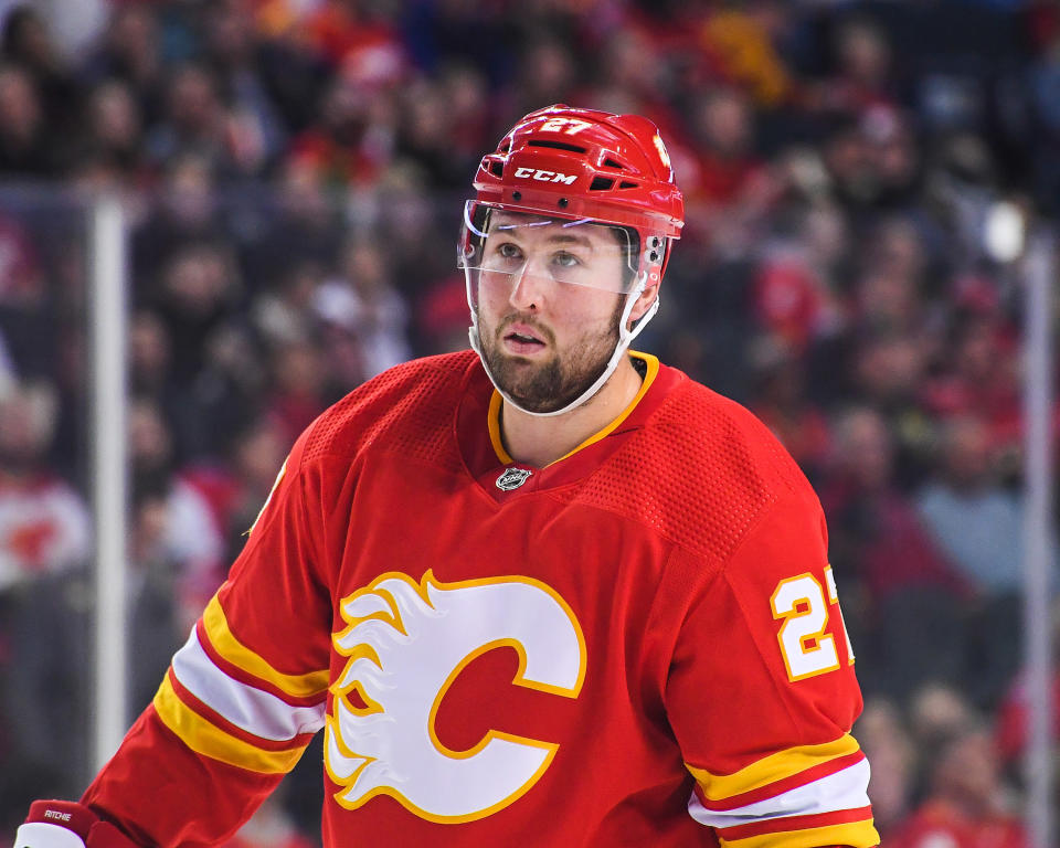 NHL veteran Nick Ritchie will try to make the Blues through a PTO. (Photo by Derek Leung/Getty Images)