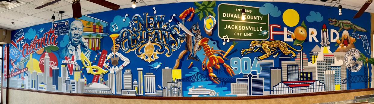 The mural at 6 'n the Mornin' in Kenwood will be recreated at the new location, adding a Cincinnati skyline.