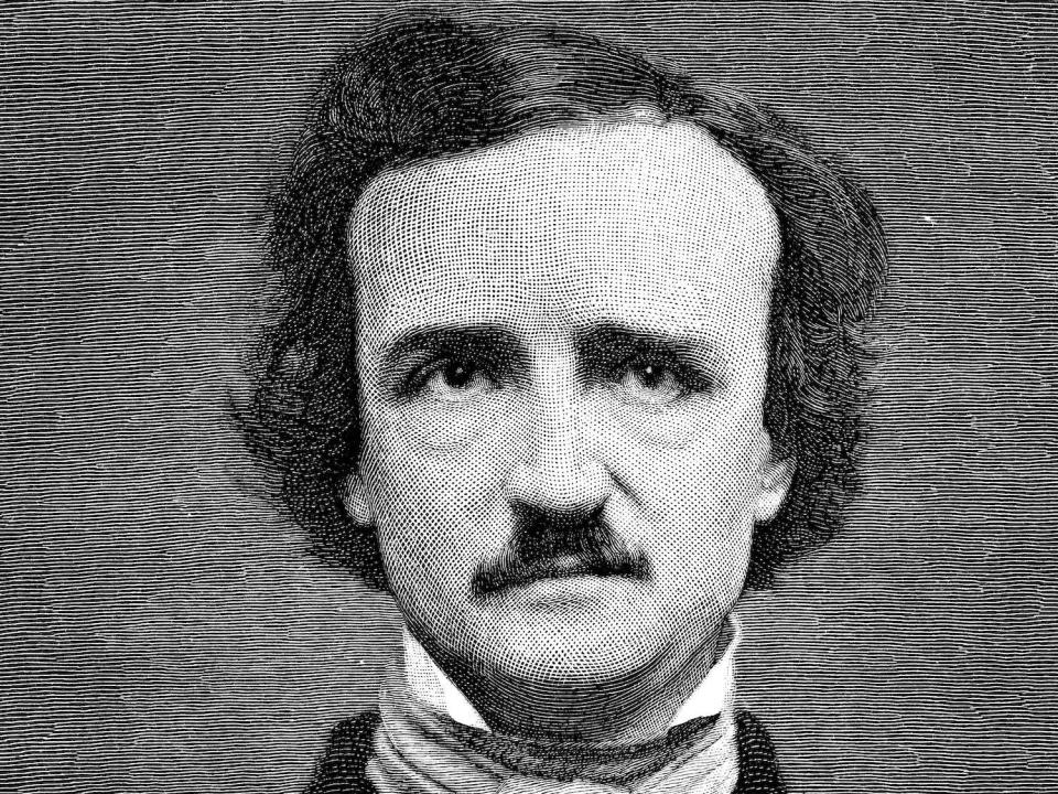 An etching of Edgar Allan Poe